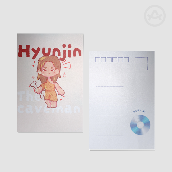 Stray Kids Hyunjin the Caveman Postcards