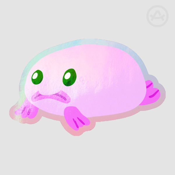 Blobfish sticker