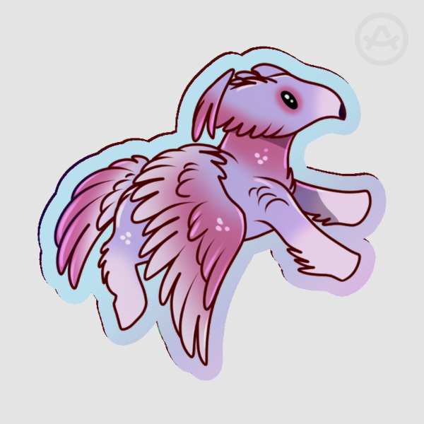 Pigeon pegasus acrylic pin (Water Demons)