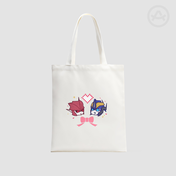 Transformers Prime KOSM Vertical Part-print Canvas Tote Bags