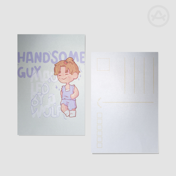 Stray Kids IN Handsome Guy Mauled by a Wolf Postcards