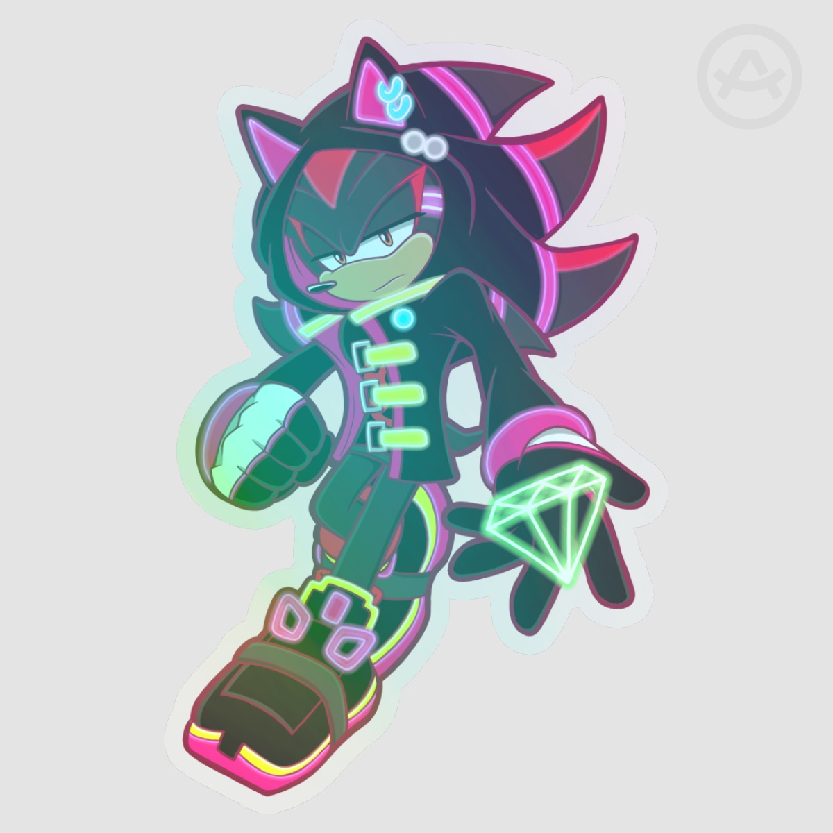 NEON Shadow Vinyl Die Cut Sticker