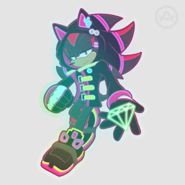 NEON Shadow Vinyl Die Cut Sticker