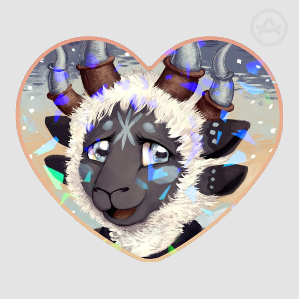 Yngya - Holo Heart Sticker
