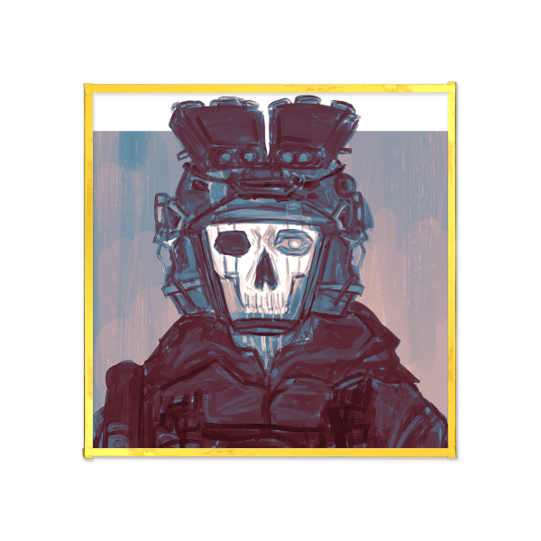 GHOST Art Board with Gold-edged - 4.7" x4.7" (120x120mm)