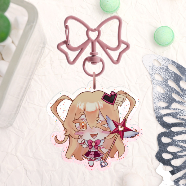 Glitter Acrylic Keychains