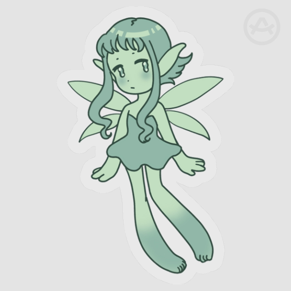 Gloomy Fairy Clear Sticker