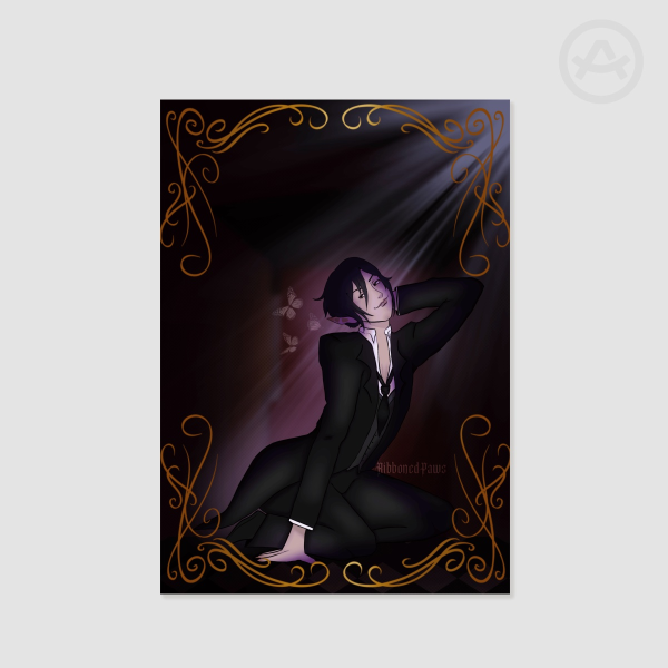 Pinup Sebastian Michaelis Black Butler Kuroshitsuji Print