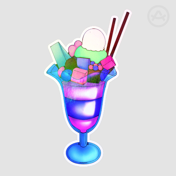 sweet treat Die Cut Stickers
