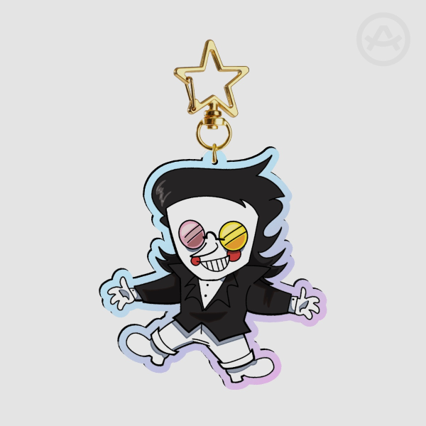 [SPAMTON DELTARUNE] - [RAINBOW ACRYLIC KEYCHAIN]