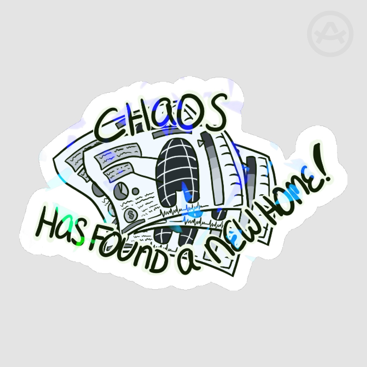 CHAOS | Among Us Holo Sticker