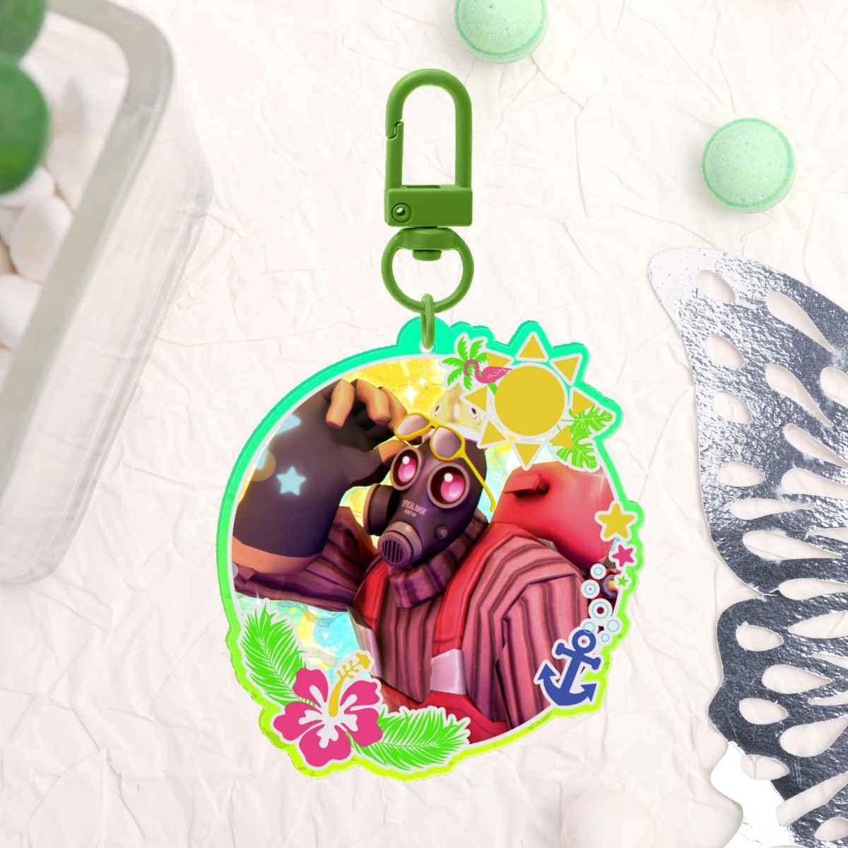 Summer Pyro Ripple Keychain