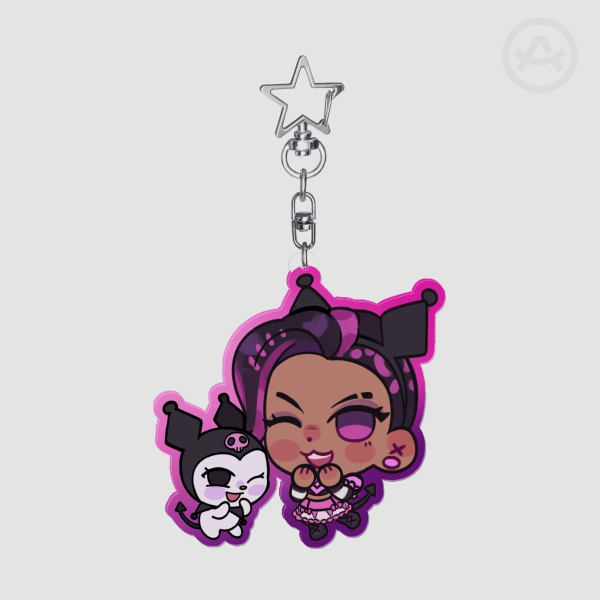 Sombra & Kuromi Overwatch Acrylic Charm