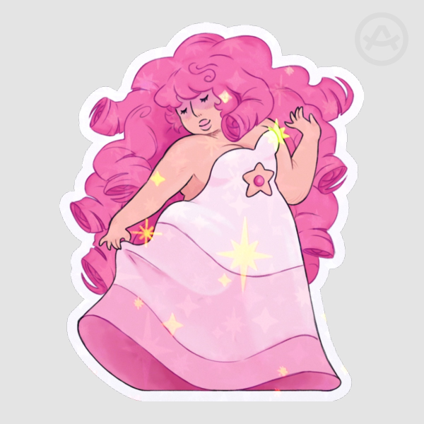 Rose Quartz Sticker