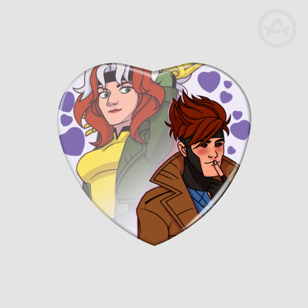 Romy Heart Shape Badge