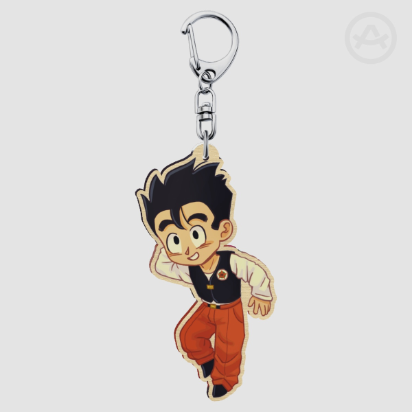 Gohan Wood Keychain
