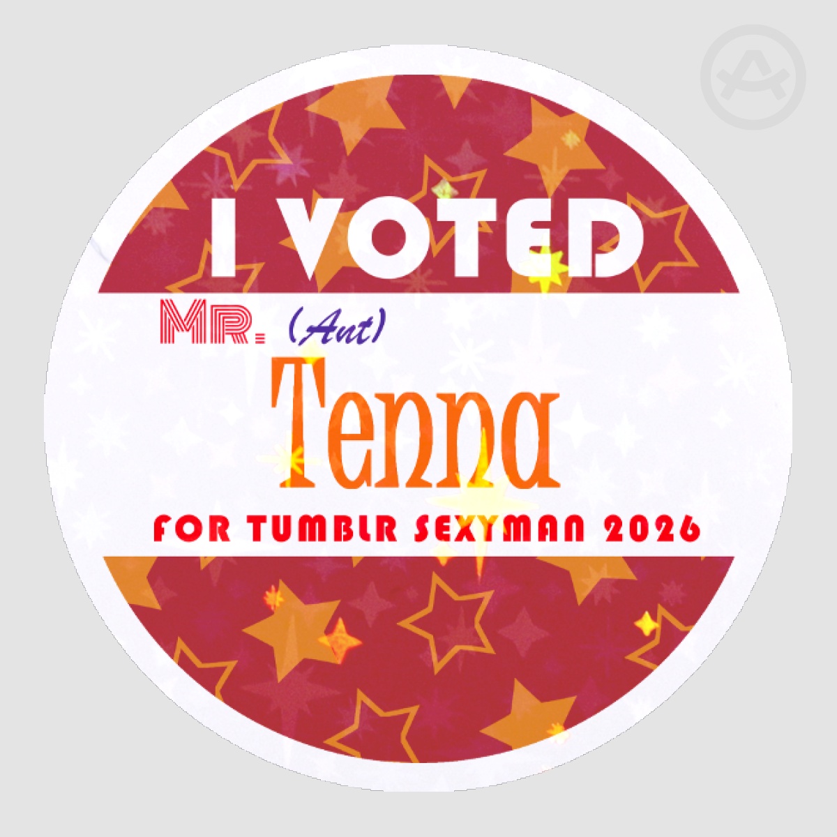 I Voted Tenna Sticker