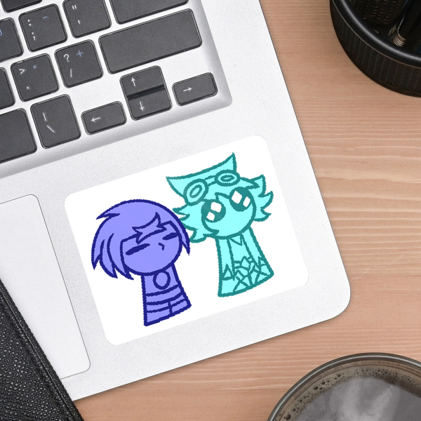 Blue Simps Stickers
