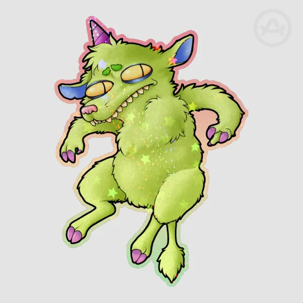 Utsubyou-san Holographic Sticker