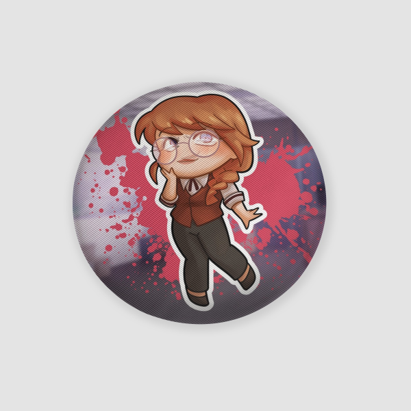Chibi Fawn Lenticular Round Badge - 2.28"(58mm)