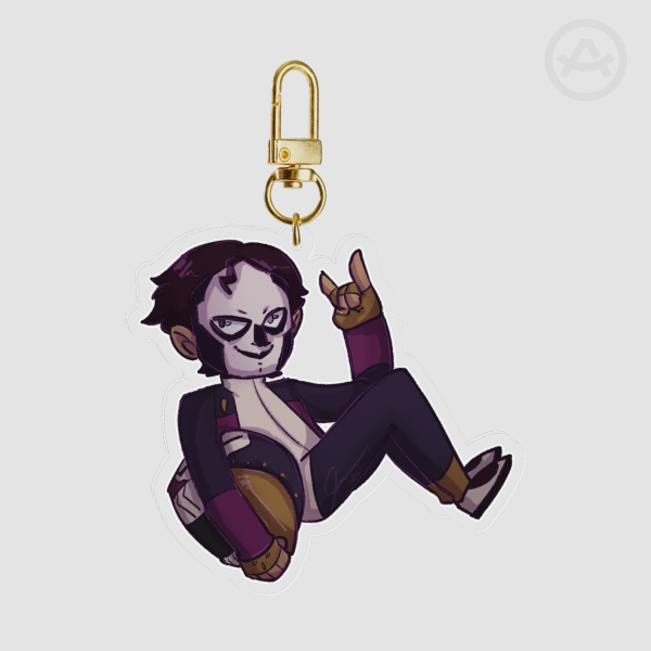 Third Papa Racer Keychain