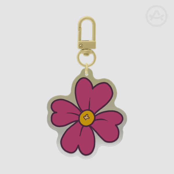 DELTARUNE | Tenna Flower Epoxy Keychain