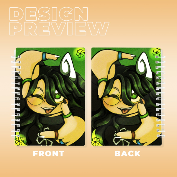 Jade Harley Card PVC Double-side Spiral Notebook