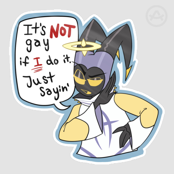 "Not Gay" Adam sticker