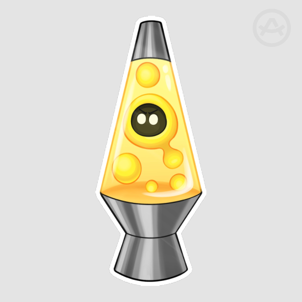 Lava Lamp John Sticker