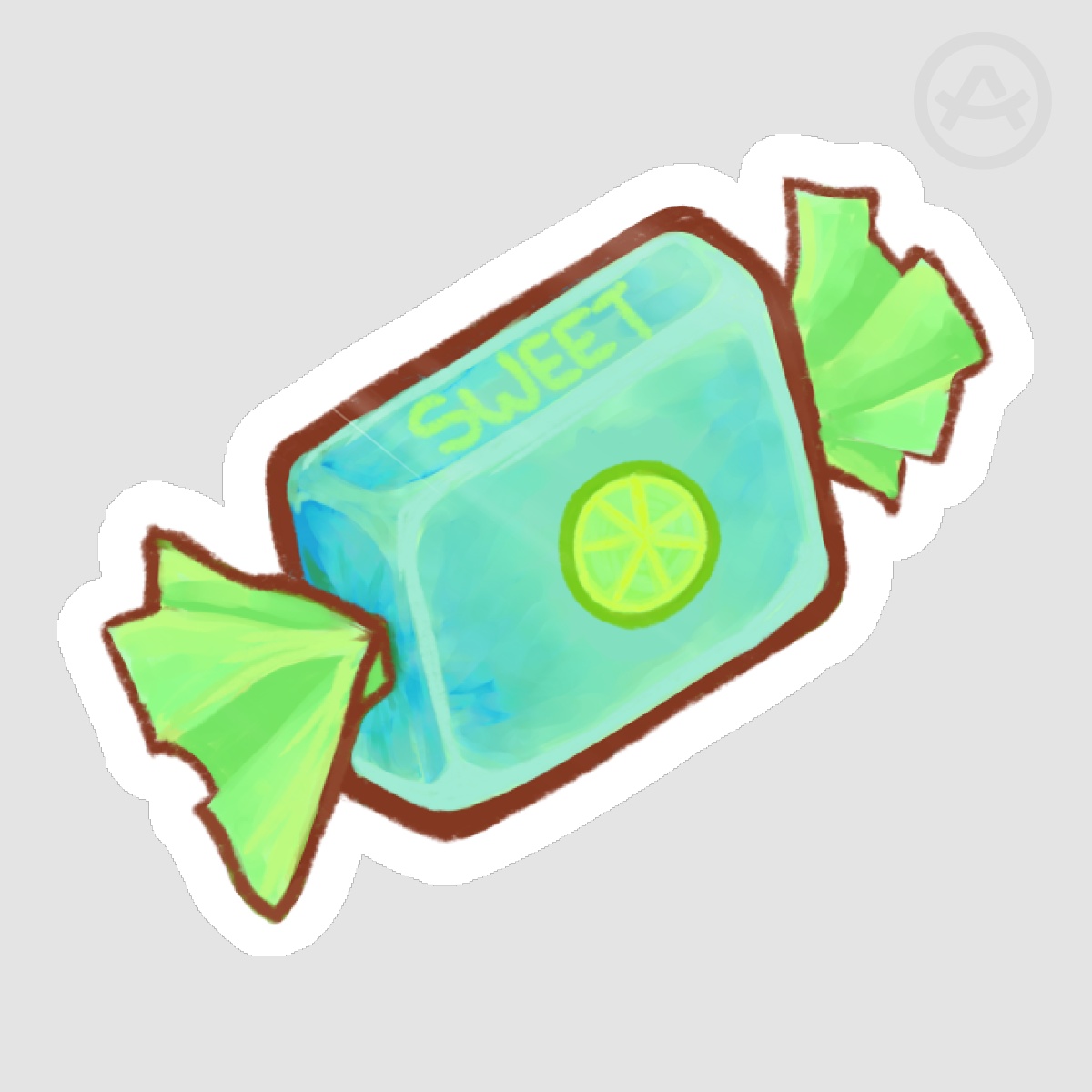 Fruity Candy (Kiwi Flavored) Sticker