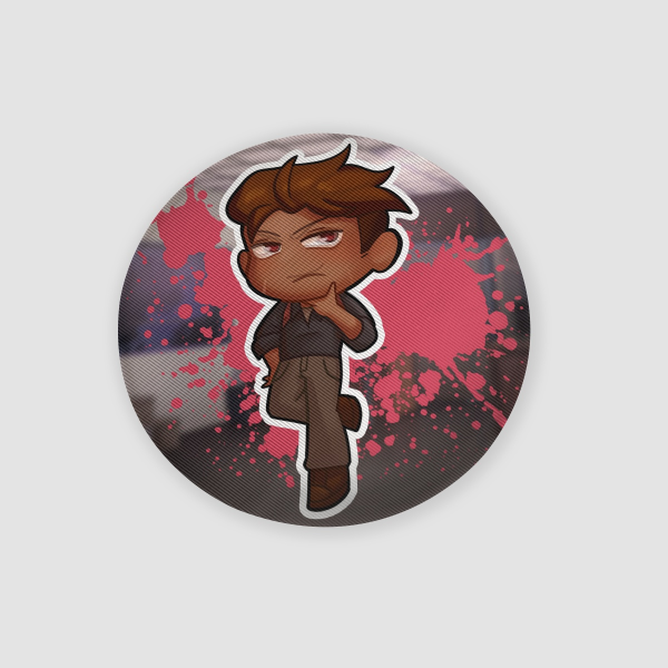 Chibi Nick Lenticular Round Badge - 2.28"(58mm)