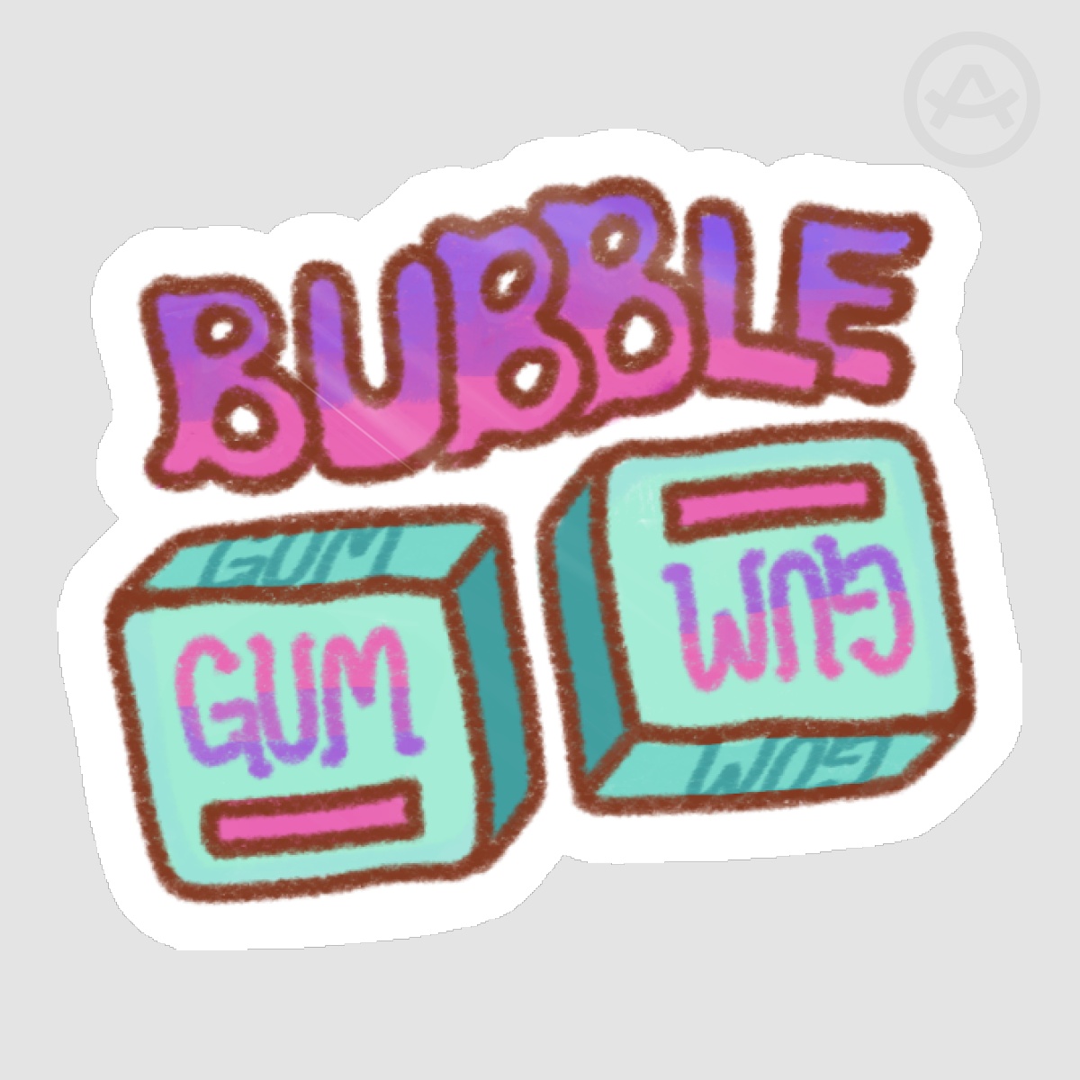 Bubblegum Sticker