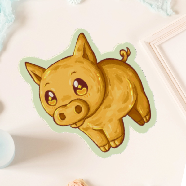 The Golden Pig Acrylic Pins