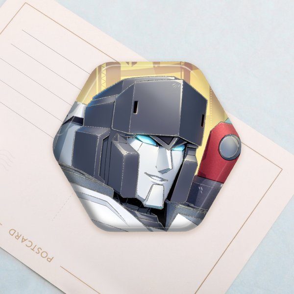 Hexagon Badge - Shattered Glass