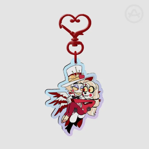 Hazbin Hotel Charlie and Lucifer charm