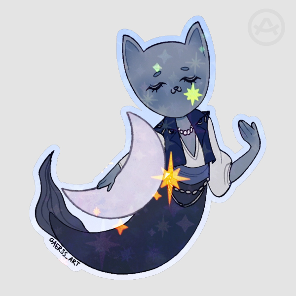 Moon - Die Cut Stickers