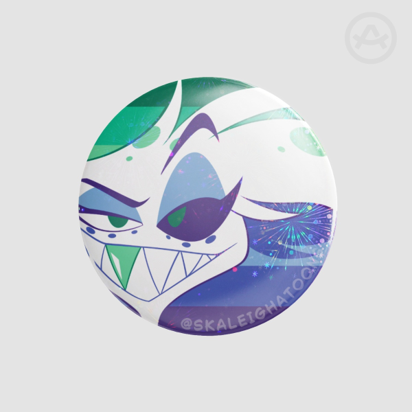 Gay/MLM Pride Button - Angel Dust