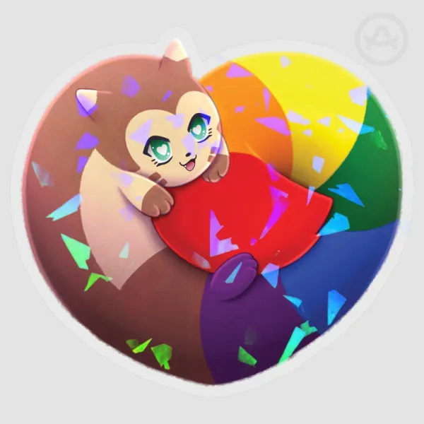 LGBT+ Pride Furret Sticker
