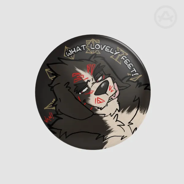 Lovely Feet! Round Badge