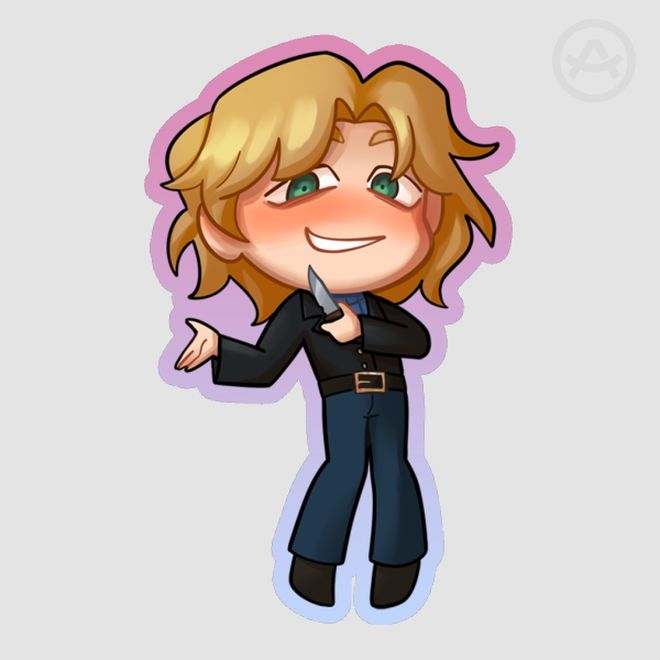 Chibi Killer Edwin Die Cut Sticker
