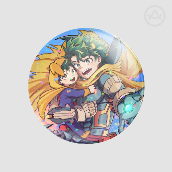 Deku Birthday Round Badge