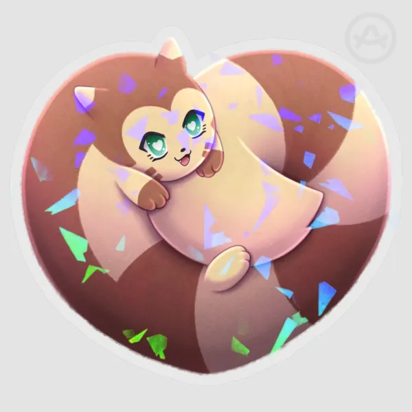 Tail Hugger Furret Sticker