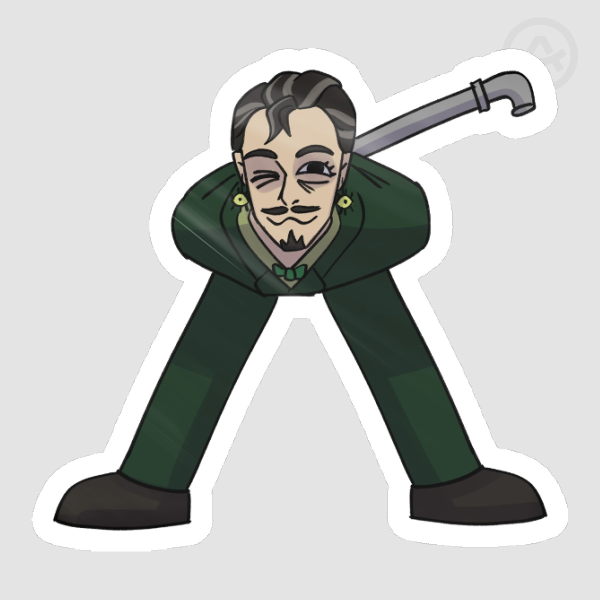 Elias hitting the Defoe pose Sticker