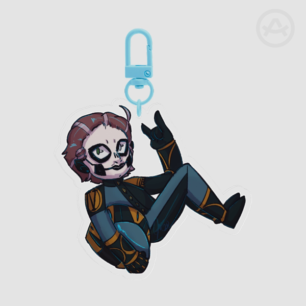 Fourth Papa Racer Keychain