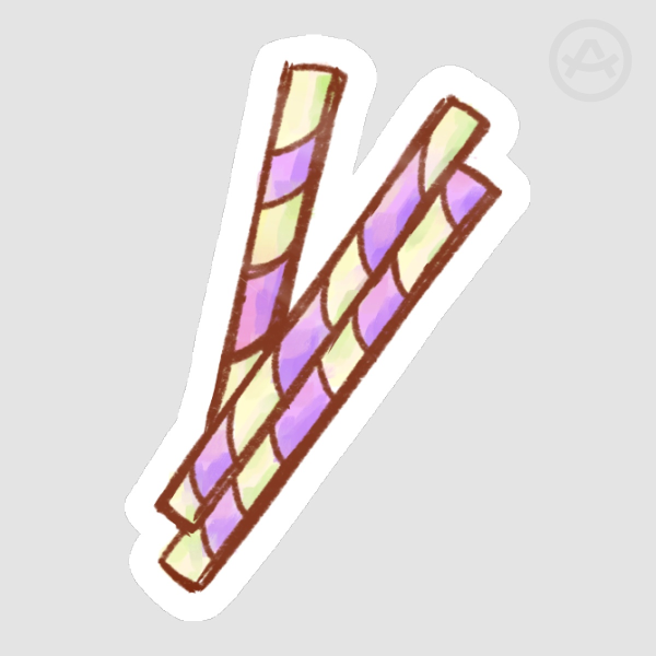Ube Stick-Os Sticker