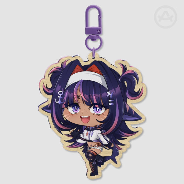 Sakurin Wooden Keychain