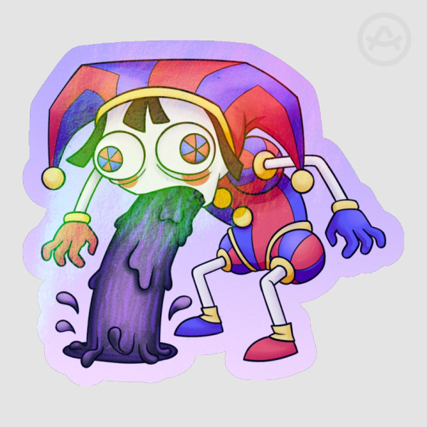 Pomni Barf Sticker
