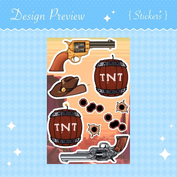 Wild West - Sticker Sheet