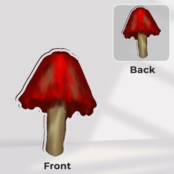 Red mushroom Pin
