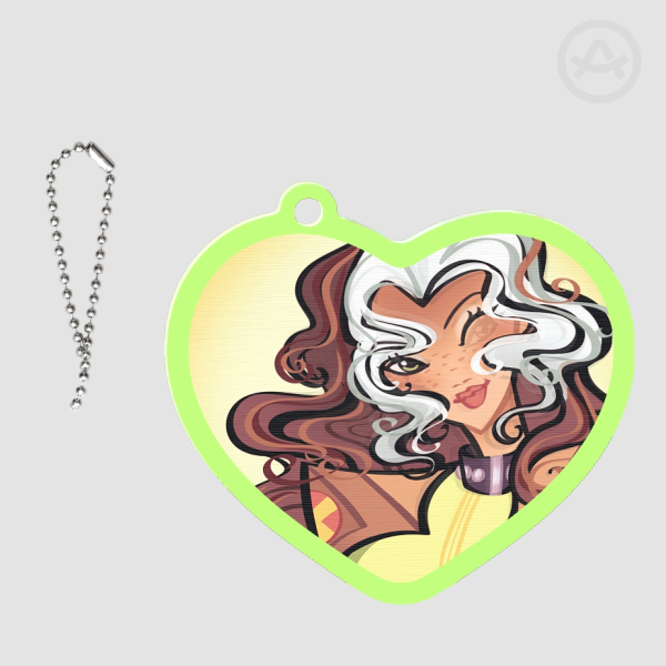 Rogue Winking Lenticular Acrylic Pendant